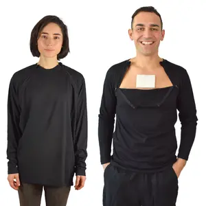 Inspired Comforts Men's Chemotherapy Port Access Shirt - Full Sleeve