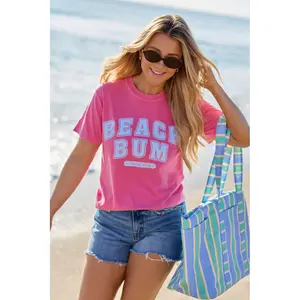 Beach Bum Pink Graphic Tee