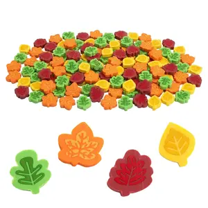Bulk 144 Pc. Mini Fall Leaf-Shaped Multicolor Eraser Assortment
