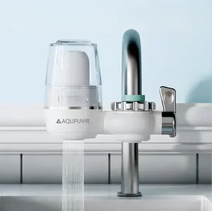 AQUPUVIR 320-Gallon Household Faucet Filter, Tap Water Purifier, Drinking Water Dispenser, Water Filter—Removes Chlorine, Fluoride, Heavy Metals, And Hardness. Suitable For Homes, Shopping Malls, And Hotels. timesaver Perfect As A Holiday Gift.