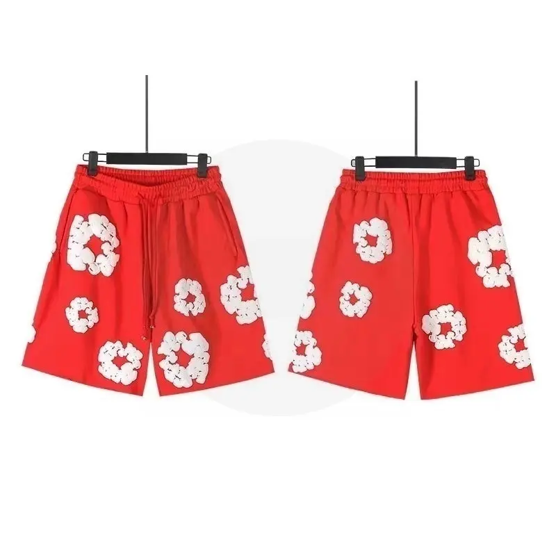 2026 New Floral Print High Street Two-Piece Set, Unisex Crew Neck T-Shirt + Beach Shorts Combo, Soft and Skin-Friendly Versatile Loose-Fit Outfit, Couple's Summer Beach Daily Streetwear