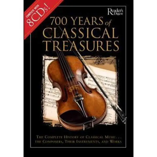 USED Book - 700 Years of Classical Treasures: The Complete History of Classical Music... The Composers, Their Instruments, and Works by Editors of Reader's Digest (Hardcover) - english