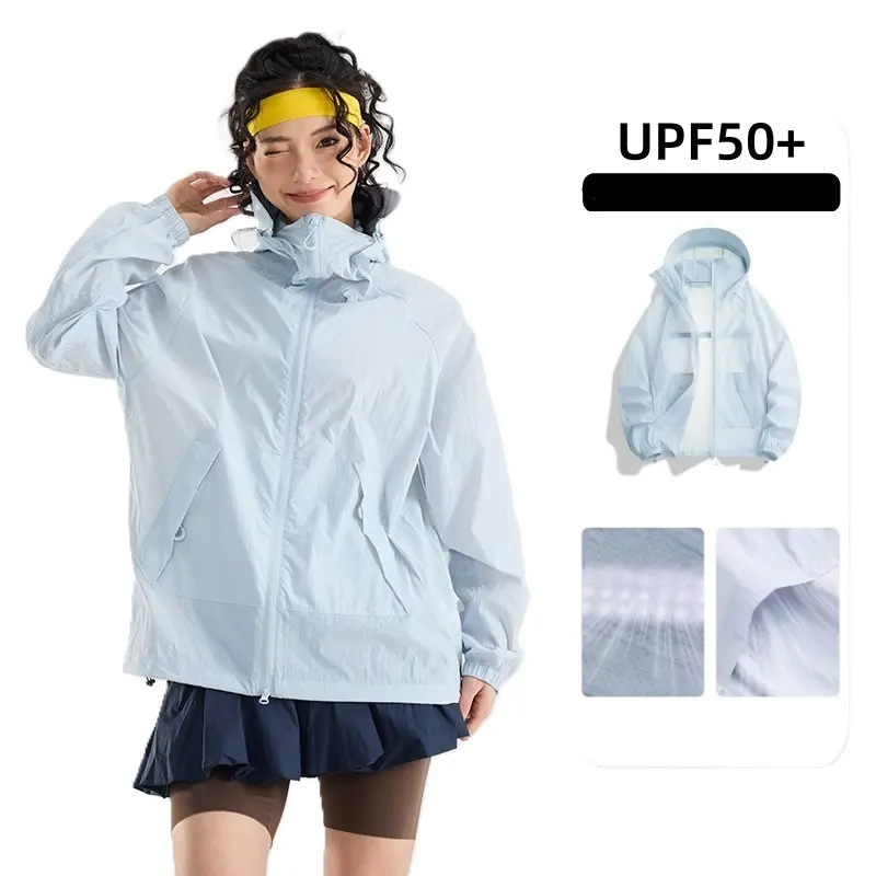Unisex Sun-Protection Jacket - Lightweight Breathable Ice Silk Fabric, Loose Fit, Ideal for Outdoor Hiking Summer Wear