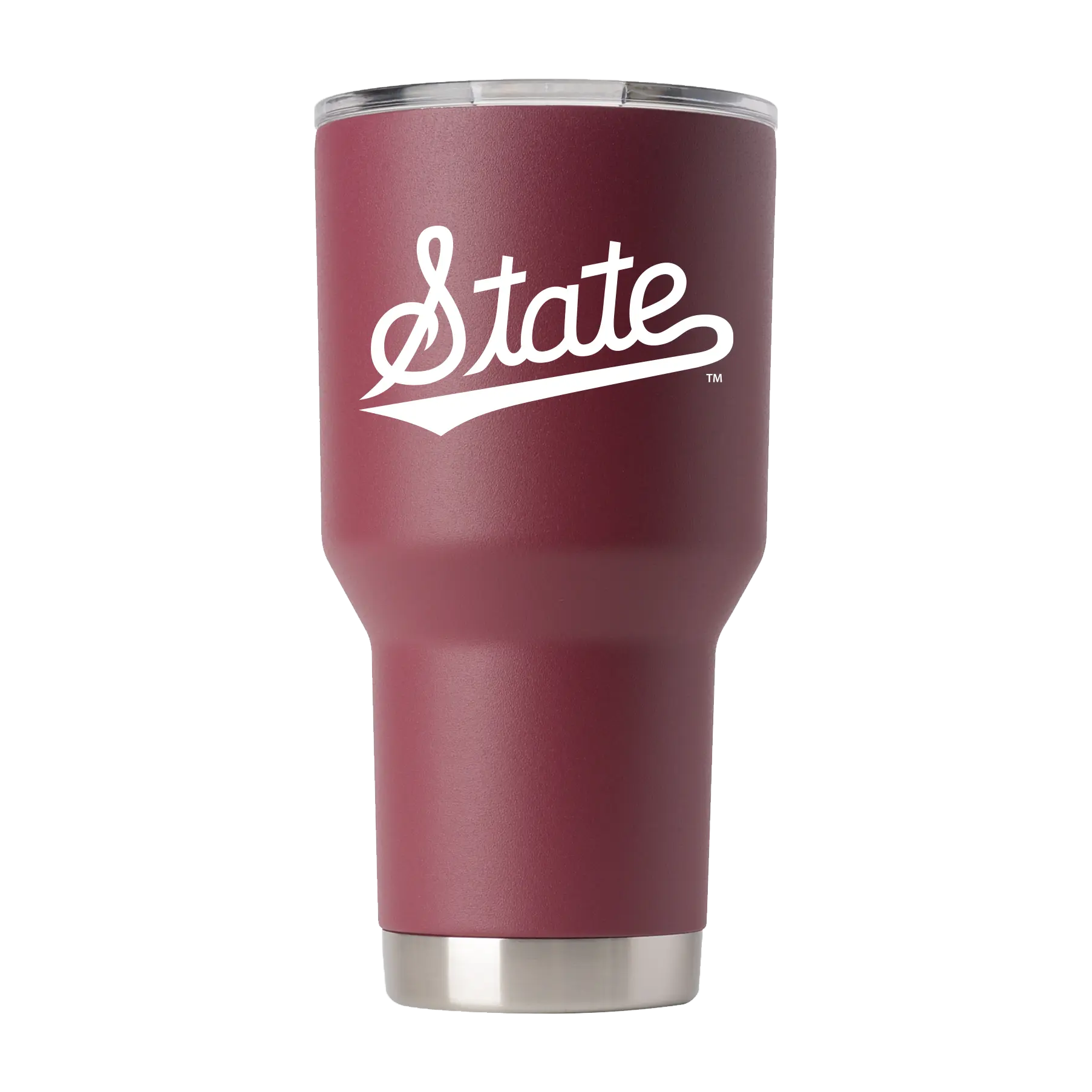 Mississippi State 30oz State Script Portable Stainless Insulated Eco-Conscious Vacuum Flask, Kitchenware Drinkware Tumbler