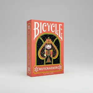 Bicycle Playing Cards Nutcracker Deck - Festive Holiday Ballet Illustrated Collectors Set, Ideal Gift for Playing Card Games Enthusiasts