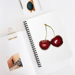 'Cherry' Dural Notetaking Journal Spiral Notebook - Ruled Line journals custom notebook spiral notebook