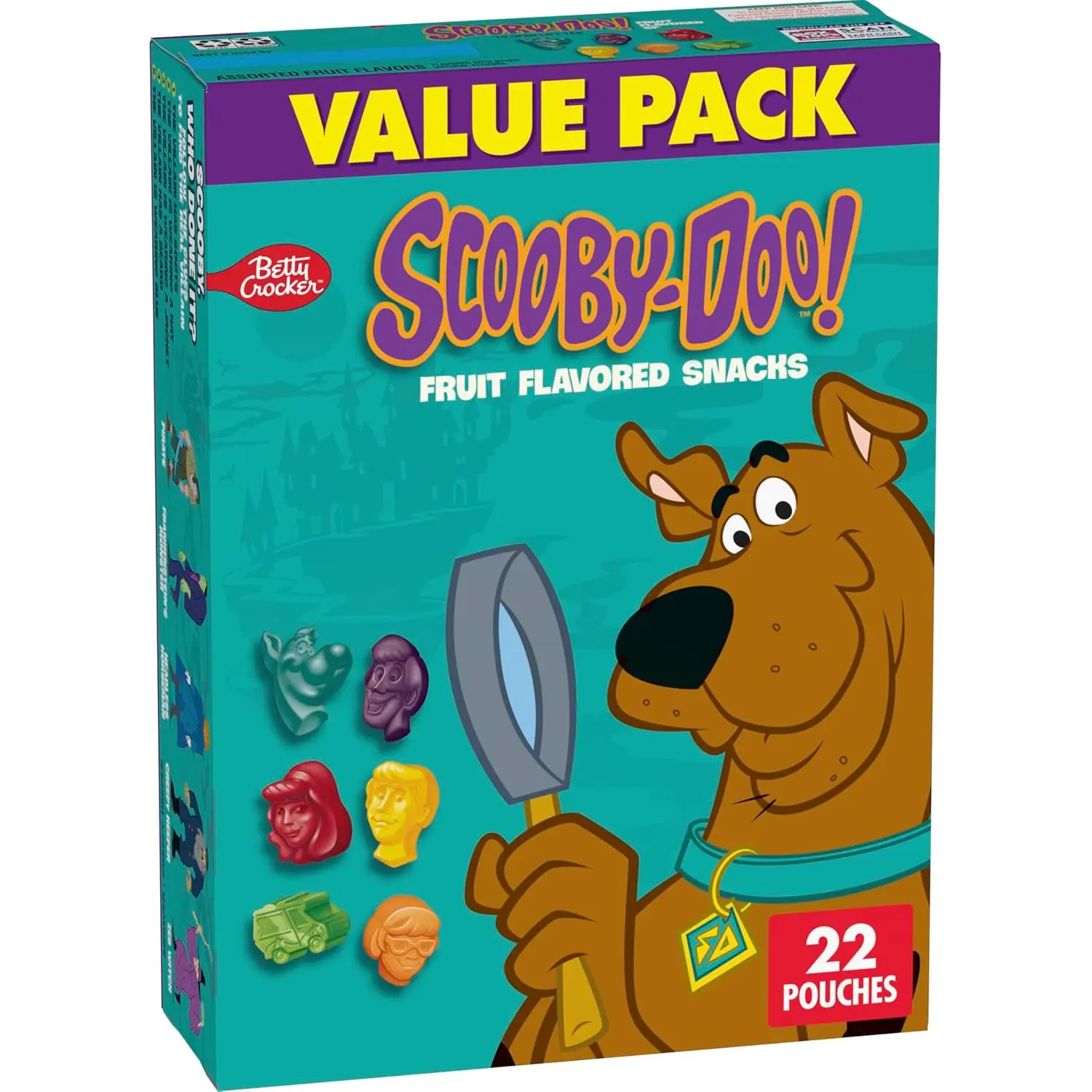 Scooby-Doo Fruit Flavored Snacks, Gluten Free, Value Pack, 22 ct, 17.6 oz
