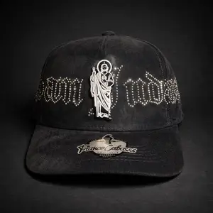 San Judas Tadeo gorra de gamuza con Brillantes