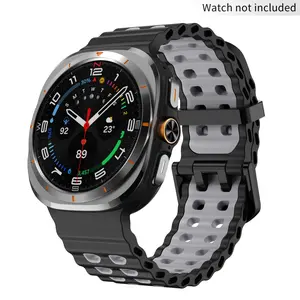 Replacement Watch Band, 1 Count Silicone Watch Band for Samsung Galaxy Watch Ultra 47mm, Smart Watch Accessories for Men & Women