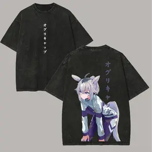 Pretty Derby Washed T-shirt New Model personality Clothes Year round clothing Oversized Unisex Streetwear hot product Breathable