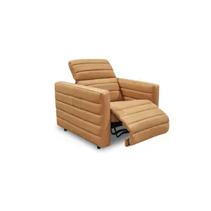 Juno Power Recliner Chair Tan Leather