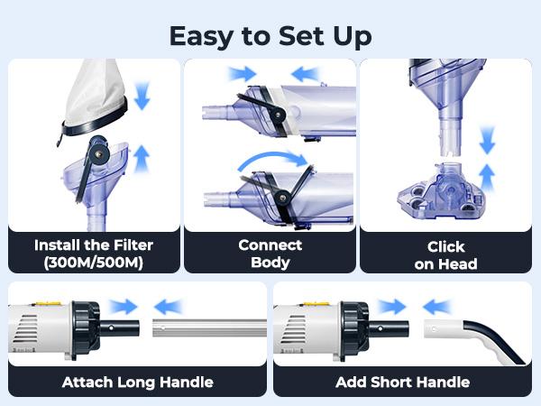 BigSale88！！Pool Vacuum for Above Ground Pool, JESIMAIK Cordless Pool Vacuum with 18.5 GPM, 60 Min Runtime, Telescopic Pole, Ideal Above Ground Pool Vacuum for Inground Pool, Spas, Hot Tubs tiktokshopbacktoschool