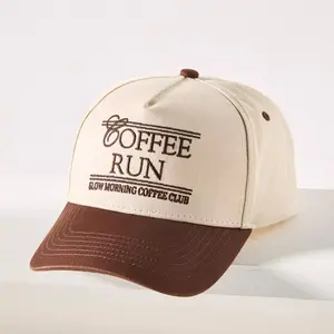 Coffee Run Slow Morning Coffee Club Embroidered Trucker Hat, Funny Trucker Hat, Darlin Embroidered Adjustable Structured Foam Trucker Hat, Viral Dad Hat, Trending Hat, Embroidered Baseball, CapTrucker Hat With Embroidery