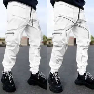 Men's Reflective Cargo Pants 2026 New Hip Hop Casual Joggers Trousers Multi-Pocket Men Sweatpants Streetwear Sports Pant M-3XL