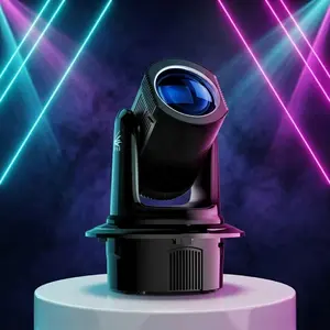 180W Moving Head DJ Light, 100W LED Beam Stage Lighting with 18-Facet Prism, 7 Gobos  Sound Activated Auto DMX Control, Professional Moving Head Lights for Wedding, home Party event , Bar, Club, Live Show RGBW DMX512 effect