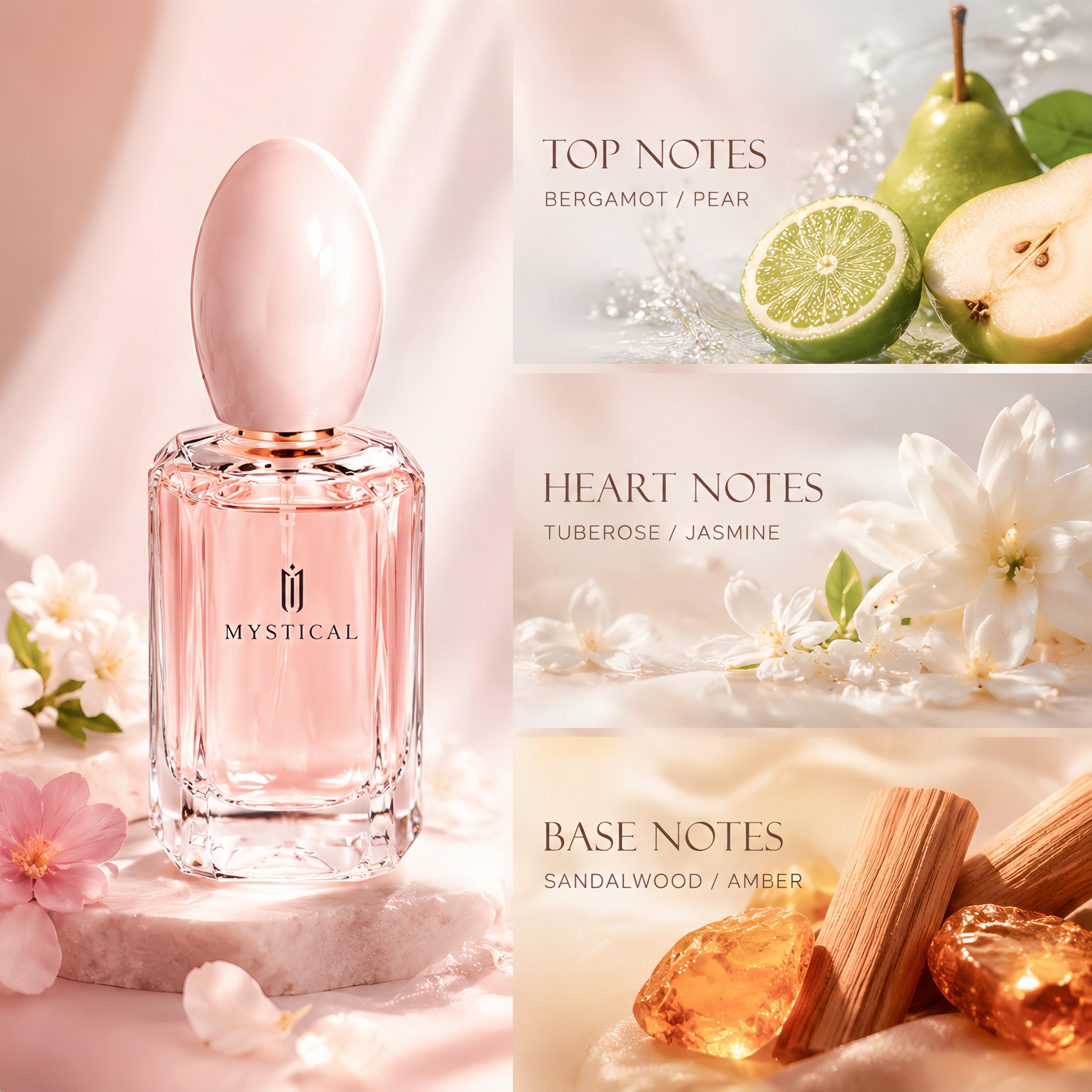 MYSTICAL Women's Perfume Set (30MI*4 )IRomantic Floral & Fruity Notes  I Dating & Parties I ldeal Gift for Birthday& Anniversary I women's perfume|long lasting perfumes|mini perfumes woman |different flavor fragrance ensemble backtoschool