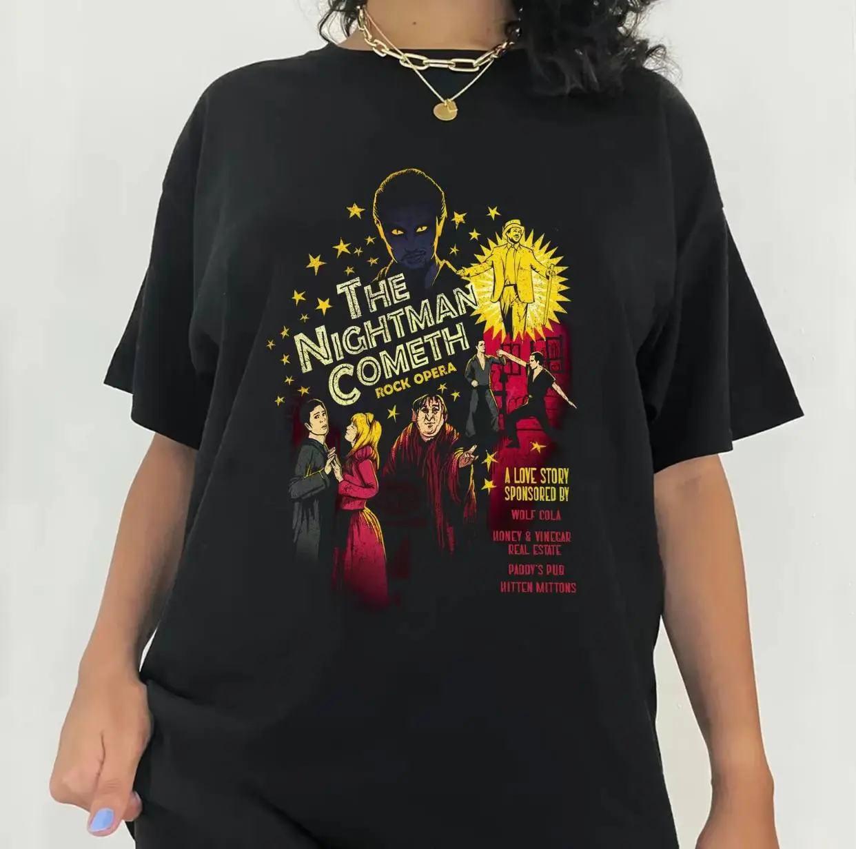 The Nightman Cometh Shirt, It's Always Sunny In Philadelphia Shirt,The Nightman Cometh Retro Vintage Unisex T-Shirt