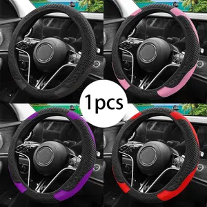 Breathable Anti-Slip Steering Wheel Cover, Universal Fit for Most Cars, & Options, All-Season Comfort Grip, 9pcsdriving Scenarios, Car Accessories, Automotive