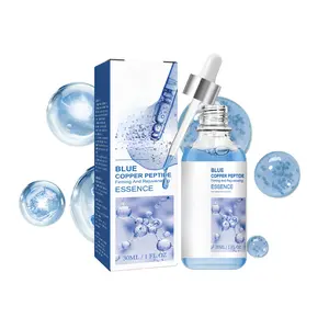 Blue Copper Peptide Firming Serum with Hydrating Peptide Blend, Moisturizing Face Serum for Smooth, Radiant & Elastic-Looking Skin