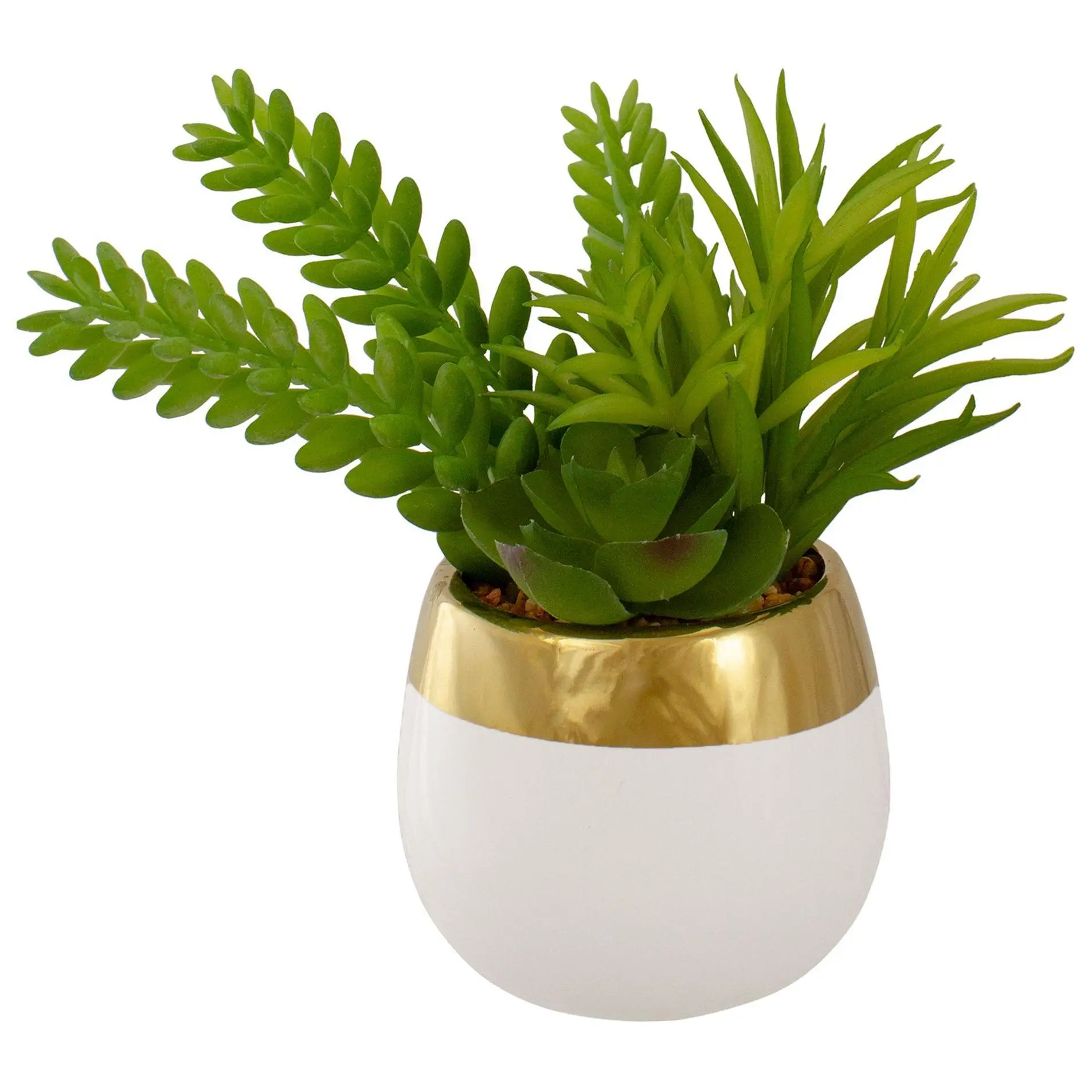 Northlight 6.5" Potted Artificial Succulent Arrangement Northlight 6.5" Potted Artificial Succulent Arrangement