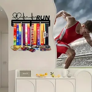 Bohemian Style Metal Medal Display Rack - Wall-mounted storage rack for medals, clothing, and hats | Suitable for living room, kitchen, and office decor | Ideal holiday gift. Stylish design, classic style medal display hanger.