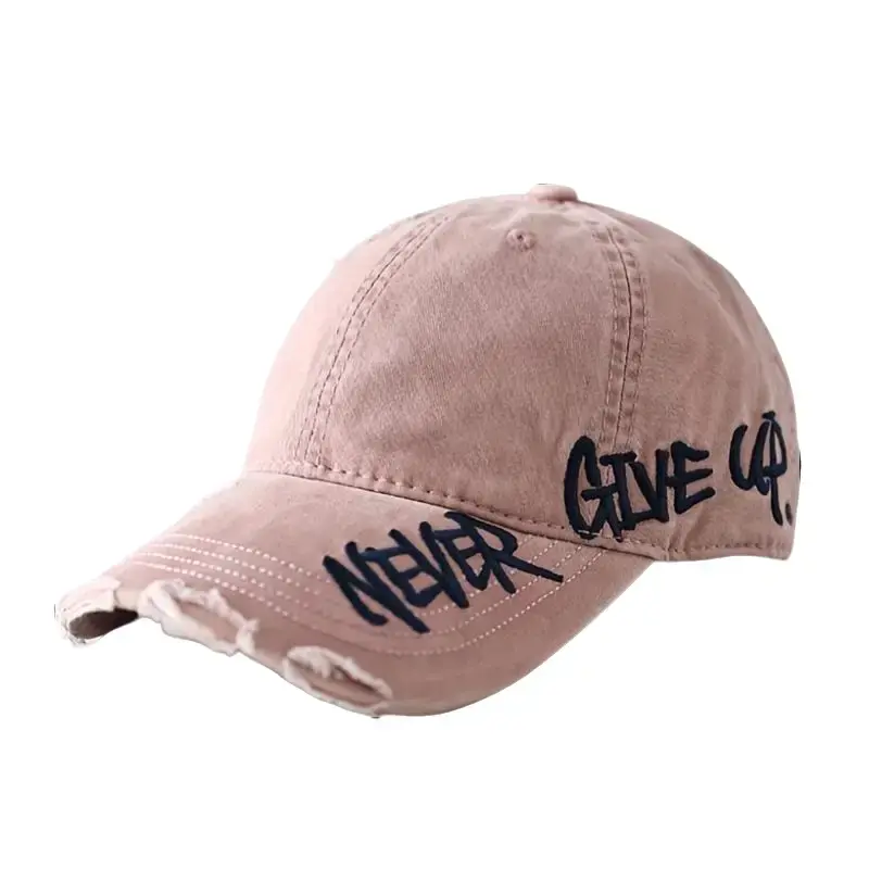 Match With Hoodies, Tees & Jackets! Versatile Distressed Hat Casual Trendy Hat Trucker Hat