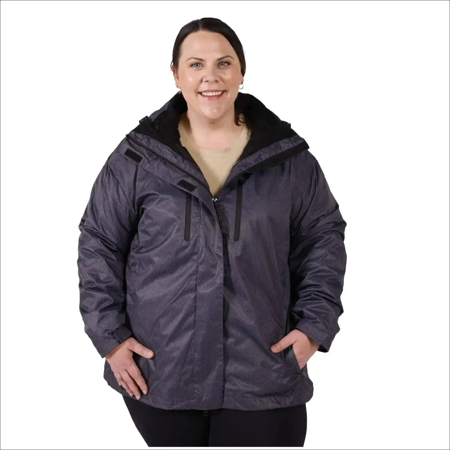 Pulse Women’s Plus Size 3in1 Boundary Ski Jacket Coat 1X CLEARANCE