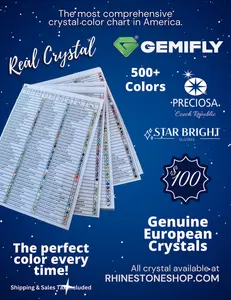 GEMIFLY 500+ Crystal Color Chart