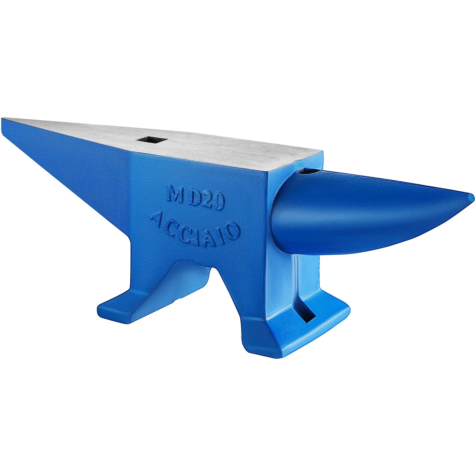 【Summerfinds】VEVOR Single Horn Anvil 10kg-60kg Steel Anvil Blacksmith for Sale Forge Tools and Equipment Anvil Rugged Round and Square Hole Horn Anvil Blacksmith Jewelers Metalsmith Blacksmith Tool