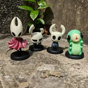 Hollow Knight Silksong – Full Cast Q Version Chibi Figure Collection Video Game PVC Figurine Collectible Display