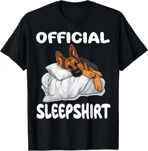 100% Cotton German Shepherd Dog Official Sleepshirt Pajamas Nightgown T-Shirt