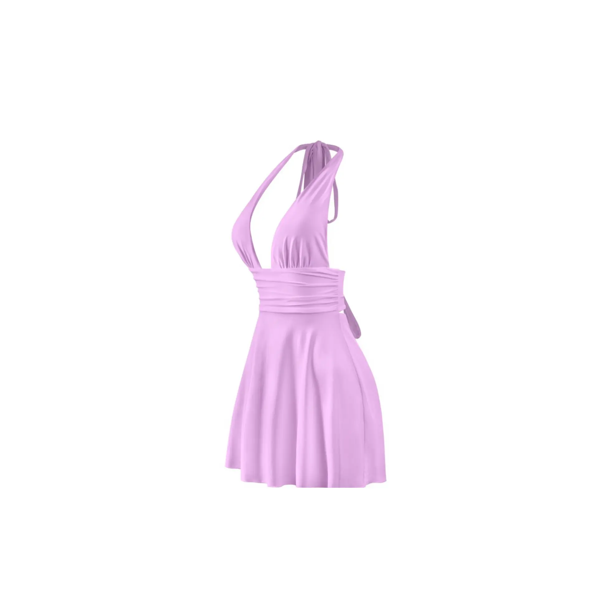 Daisy Lavender Mini Dress