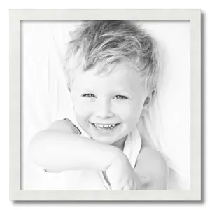 ArtToFrames 20" x 20" White Picture Frame, 20x20 inch White MDF Poster Frame (WOM-3930)