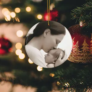 Ceramic Ornament, 3 Shapes. Custom Christmas ornaments with photos. Photo ornaments for Christmas tree. Custom photo holiday decorations.