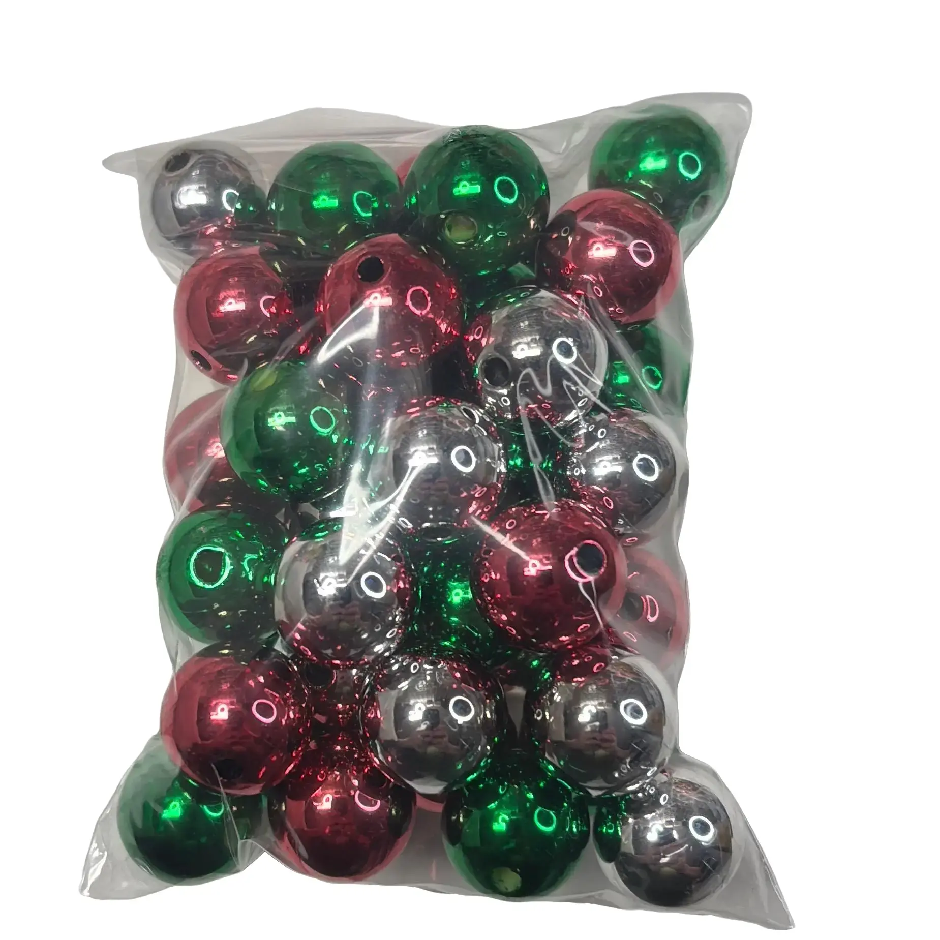 Christmas Shiny Bead Mix for Festive Party Supplies