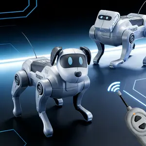 Smart DIY Remote Control Robot Dog Toy, Realistic Robot Puppy, Educational Kids Assembly Kit, Four-Legged Walking Climbing Machine, Reversible Forward Backward