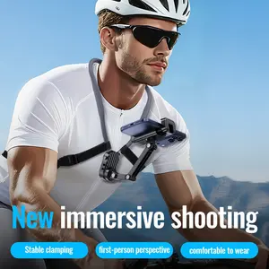 New Sporty Neck Strap Holder, Foldable Quick-Release Design, Enhanced Comfort and Stability, First-Person Vlog Recording