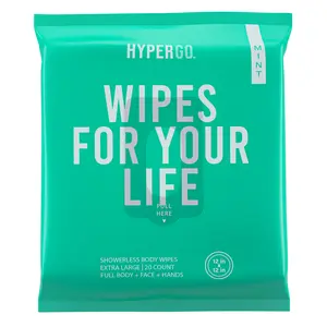HyperGo Full Body Wipes for Gym, Travel, Camping, Post-Workout