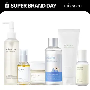 [mixsoon Official Shop] Full Care Set — Bean Cleansing Oil + Centella Cleansing Foam + Bean Essence + Glacier Water Hyaluronic Acid Serum 100ml + Soybean Milk Serum + Bean Cream