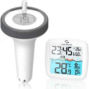 Digital floating pool thermometer wireless thermometer with easy read screen display remote water ipx8 waterproof for swimming pools fish tank hot tub