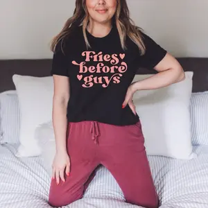 Fries before guys women’s tshirt
