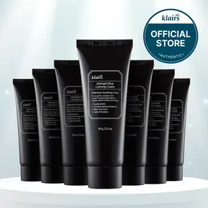 [KLAIRS Official Shop] Midnight Blue Calming Cream 60g, 30g - Soothing Redness Relief Moisturizer with Chamomile for Sensitive Skin, Lightweight Comfort Hydrating Formula Moisturizing