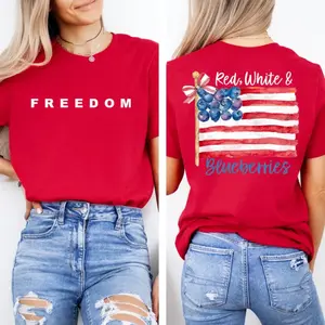 Red White and Blueberries T-Shirt, Freedom USA Flag Shirt, Red White & Blueberries CK 1993-2025 Memorial Freedom Sweatshirt