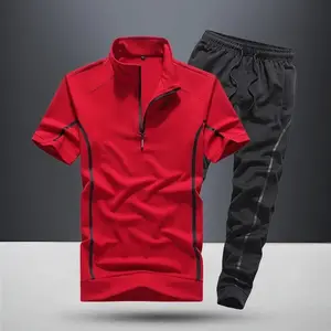 Men's Spring/Summer Casual Running Suit - Short Sleeve