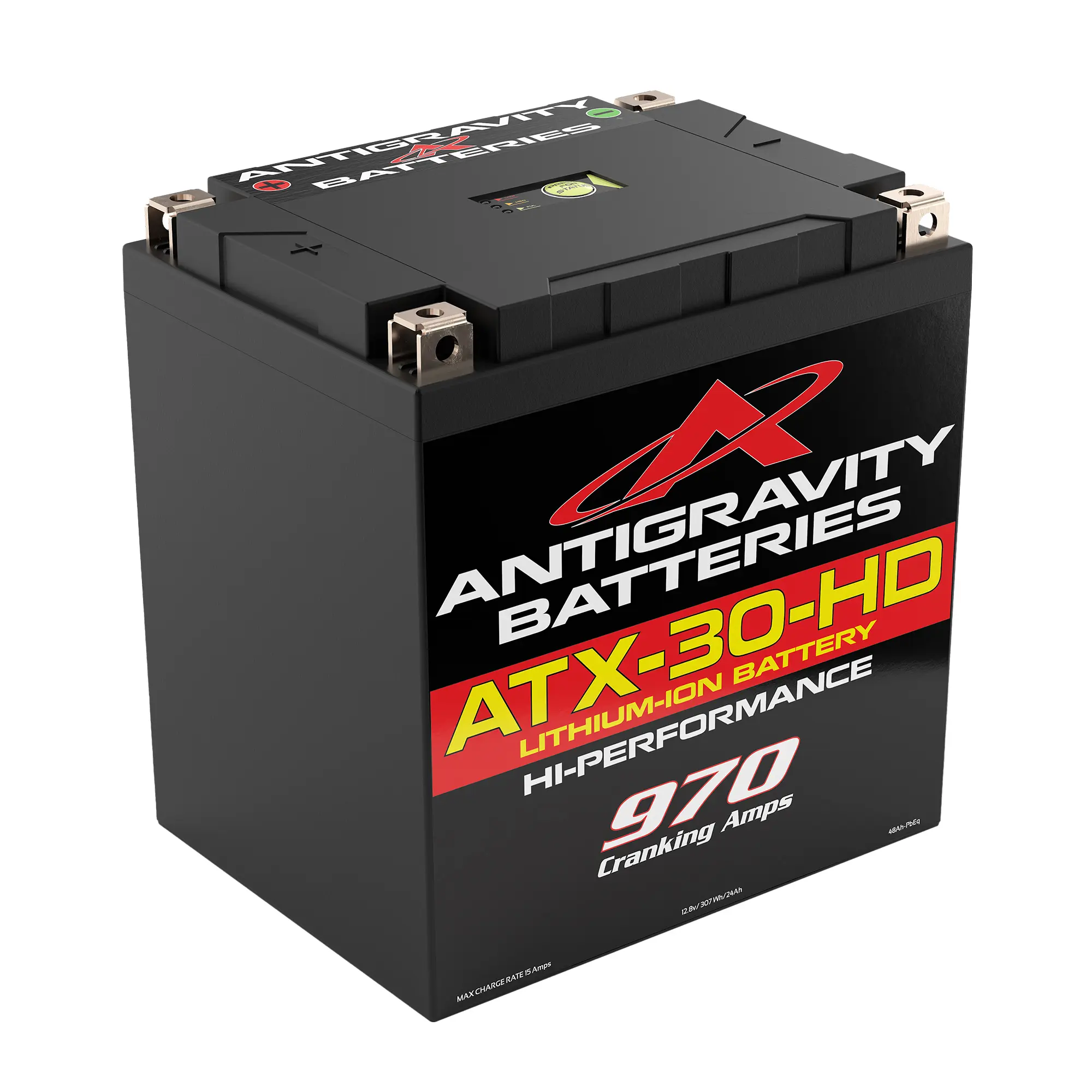 Antigravity ATX30-HD Heavy Duty Lithium Motorcycle Battery 970CA 12V LiFePO4 High Capacity Ultra Lightweight Performance Battery
