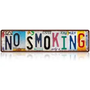 Vintage No Smoking Metal Tin Signs Street Signs Man Cave Bar Cafe Home Wall Decor 16 x 4 Inches Vintage No Smoking Metal Tin Signs Street Signs Man Cave Bar Cafe Home Wall Decor 16 x 4 Inches