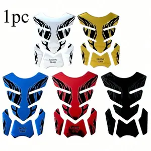 1pc Motorcycle and Car Custom Tank Decal, Flame Decor Sticker, Scratch Cover, Fishbone Sticker