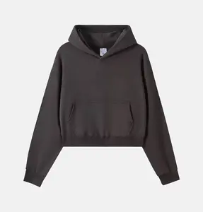 Women's Crop Hoodie, Comfy Fabric Casual Sweatshirt for Women's Tops
