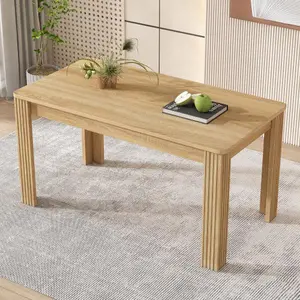 4 Seater Dining Room Table, MDF Wood Rectangle Modern Kitchen Dining,Room Furniture Unit, Small Kitchen Table,Coffee Table,Small Table For Home