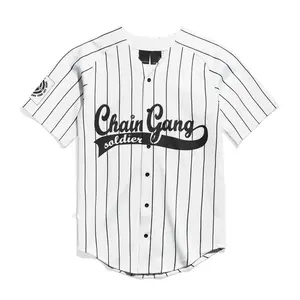 John Cena Chain Gang Soldier Baseball Jersey White All over Print Gift for Men